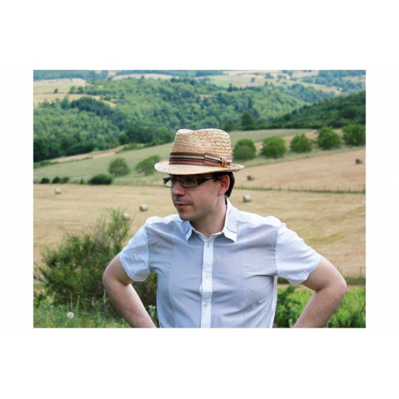 Varadero Natural Straw Trilby Hat - Traclet