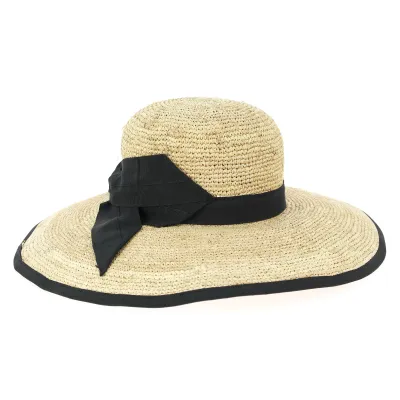 Chapeau paille naturelle - capeline brigitte beige Reference : 3387 | Chapellerie Traclet