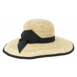 Beige Brigitte Wide-brim Hat