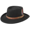 Chapeau Gambler Feutre Laine Noir- Stetson Reference : 10706 | Chapellerie Traclet