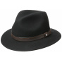 Black Wool Felt Traveler Hat - Traclet
