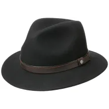 Chapeau Traveller Feutre Laine Noir- Traclet Reference : 10707 | Chapellerie Traclet