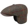 Stetson Plaid Wool Ear Flap Hatteras Cap Reference: 10709 | Chapellerie Traclet
