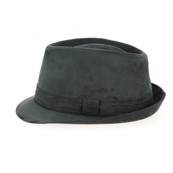 Chapeau Trilby Imitation Noir- Crambes Chapeau Trilby Imitation Noir- Crambes