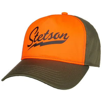 Casquette Trucker Signal Orange Néon & Kaki- Stetson Reference : 10721 | Chapellerie Traclet