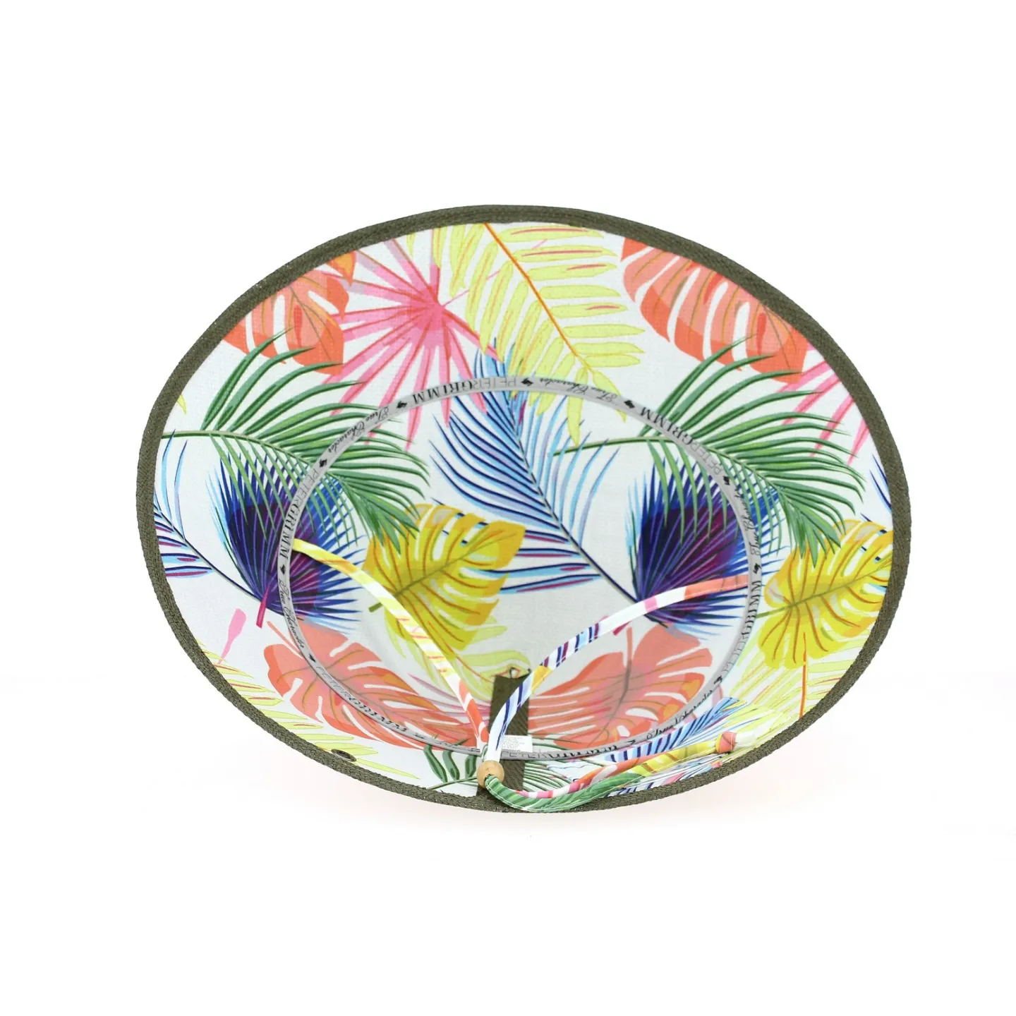 Chapeau Chinois Pyramid Bali Olive- Traclet Reference : 10724 | Chapellerie Traclet
