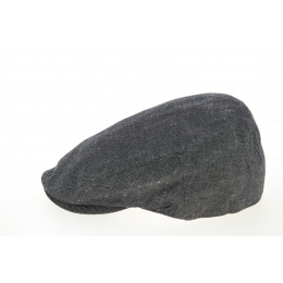 Piemonte Balte Flat Cap Anthracite Linen & Cotton- Traclet