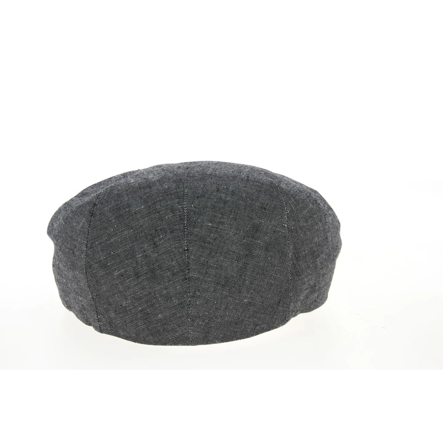 Piemonte Balte Anthracite Linen & Cotton Flat Cap - Traclet Reference: 10727 | Traclet Hat Shop