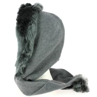 Light Grey Norell Fleece Hood made in France Reference: 603 | Traclet Hatmakers