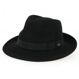 Black Wide Brim Blues Brothers Felt Hat