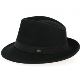 Black Wide Brim Blues Brothers Felt Hat