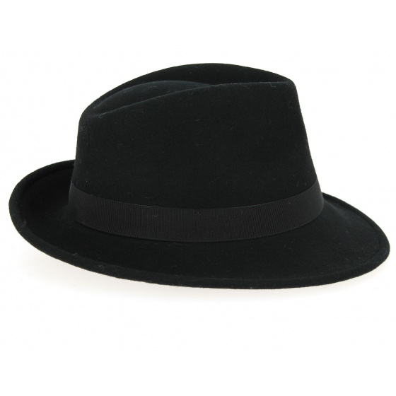 Chapeau Feutre Blues Brothers Large Bord Noir