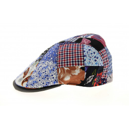 8 Rib Patchwork Cotton & Linen Cap- Traclet