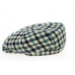 Casquette Hatteras Check Laine Verte & Bleue- Stetson