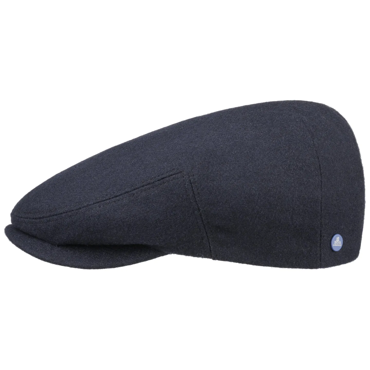 Navy Blue Wool Haymarket Flat Cap - Stetson  Reference: 10741 | Traclet Hat Shop