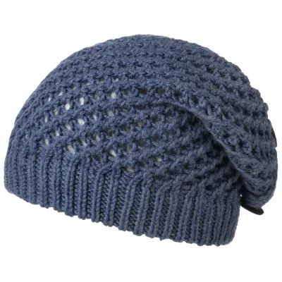 Blue Barascon Knitted Wool Beret - Traclet Reference: 10751 | Traclet Hat Shop