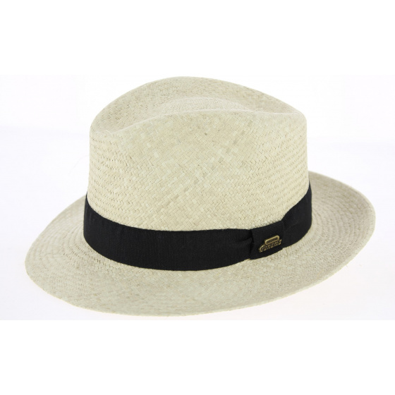 Quito Natural Panama Straw Fedora Hat - Traclet