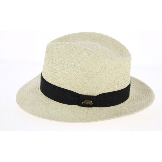 Chapeau Fedora Quito Paille Naturelle Panama- Traclet Chapeau Fedora Quito Paille Naturelle Panama- Traclet