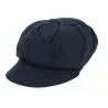 Navy Linen Elorine Newsboy Cap - Mtm  Reference: 10757 | Traclet Hat Shop