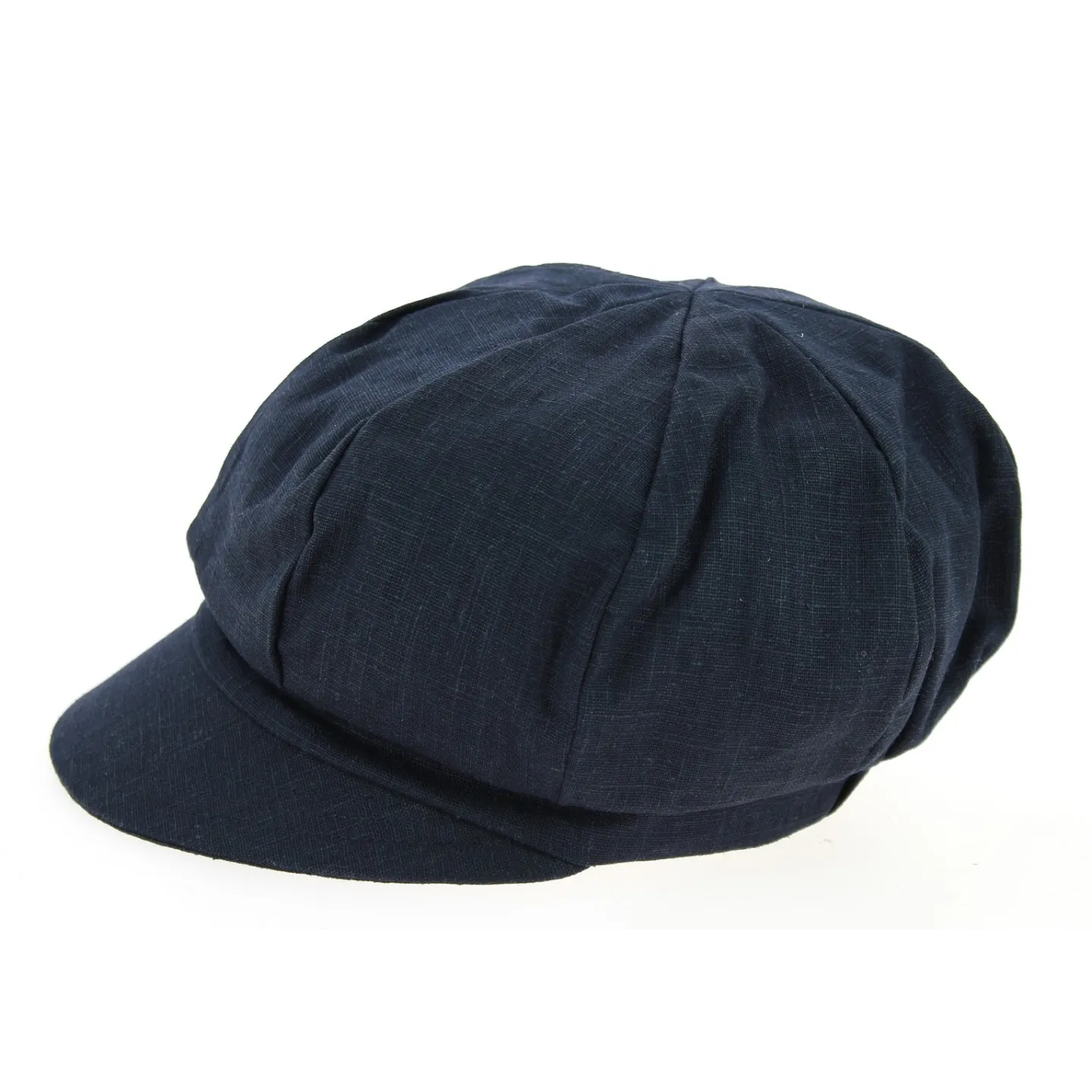 Navy Linen Elorine Newsboy Cap - Mtm  Reference: 10757 | Traclet Hat Shop