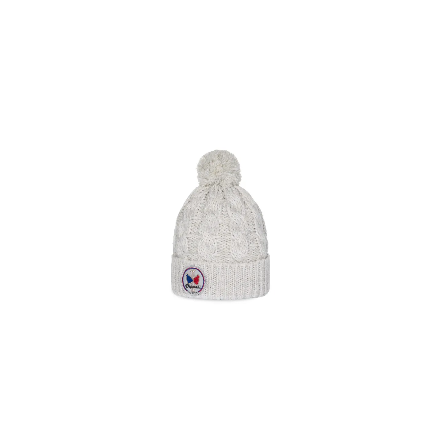 Bonnet à Pompon Gstaad Blanc - Pipolaki Reference : 10771 | Chapellerie Traclet