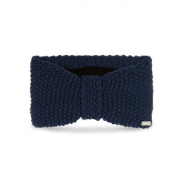 Bandeau Nunka Tricot Noeud Bleu Marine- Pipolaki