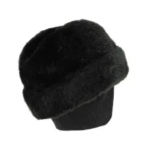 Toque Cache-Oreilles Caucase Fausse Fourrure Noir - Traclet Reference : 4457 | Chapellerie Traclet