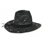 Mackay Western Black Paper Straw Hat - Traclet
