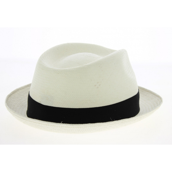 White Panama Porkpie Hat - Traclet