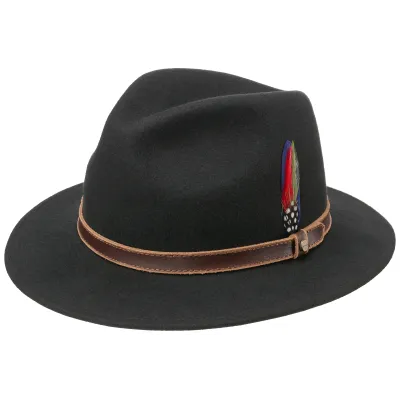 Stetson Black Wool Felt Traveller Hat Reference: 10806 | Traclet Hat Shop
