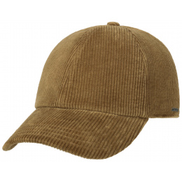 Casquette Baseball Velours Côtelé Marron- Stetson