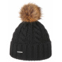 Black Wool & Acrylic Pompom Beanie - Stetson