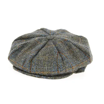 Casquette Irlandaise Bray à Carreaux Marron- Hanna Hats Reference : 10828 | Chapellerie Traclet