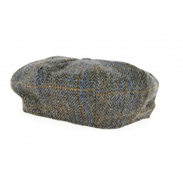 Brown Checkered Bray Irish Cap - Hanna Hats