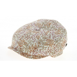 Delberto 8-Panel Cap Pink Floral Print Cotton & Linen - Mtm