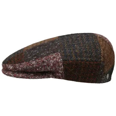 Virgin Wool Patchwork Flat Cap - Traclet Reference: 10837 | Traclet Hat Shop