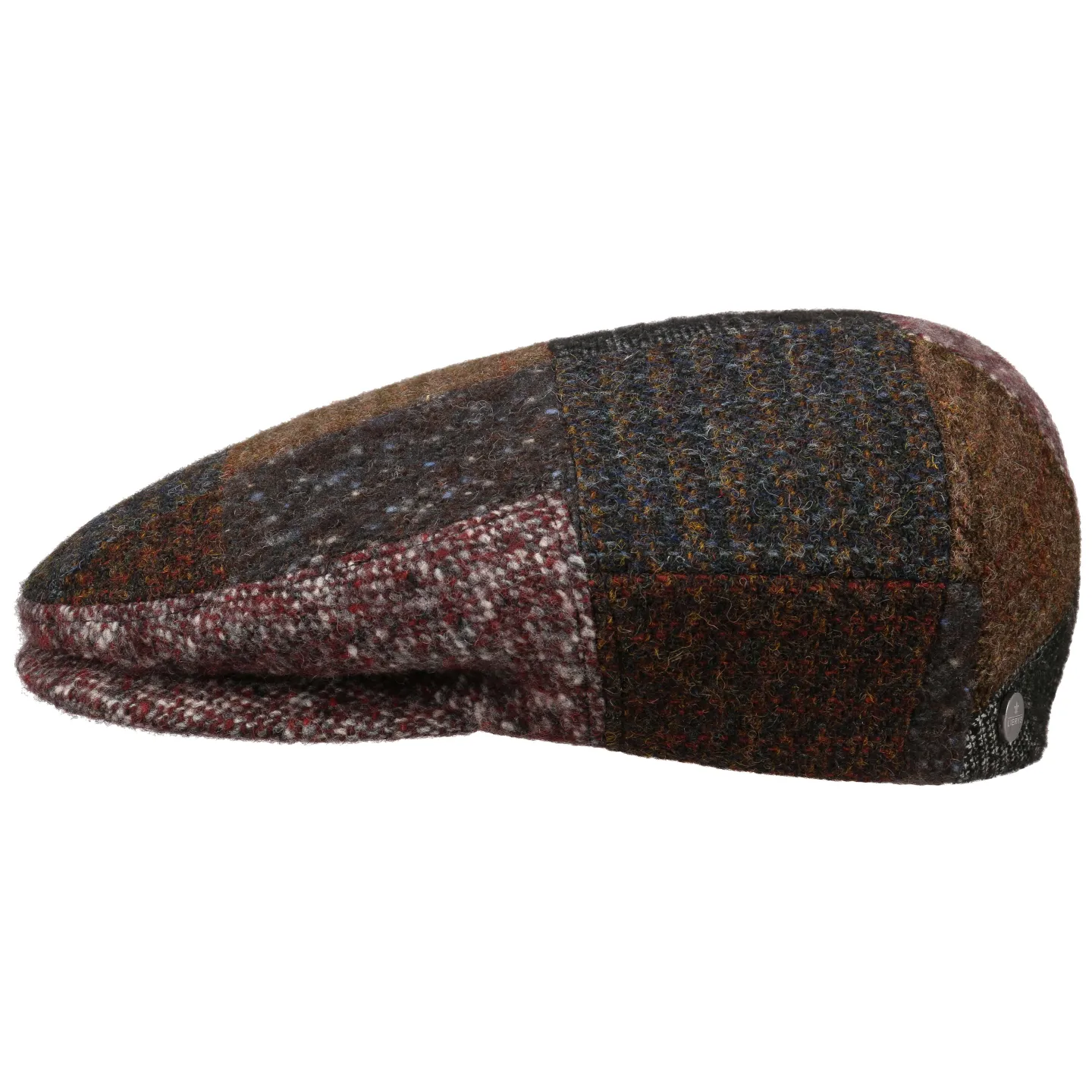 Virgin Wool Patchwork Flat Cap - Traclet Reference: 10837 | Traclet Hat Shop