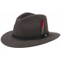 Traveller Yutan Dark Brown Wool Felt Hat - Stetson