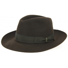 Brown Fur Felt Umberto Hat - Borsalino