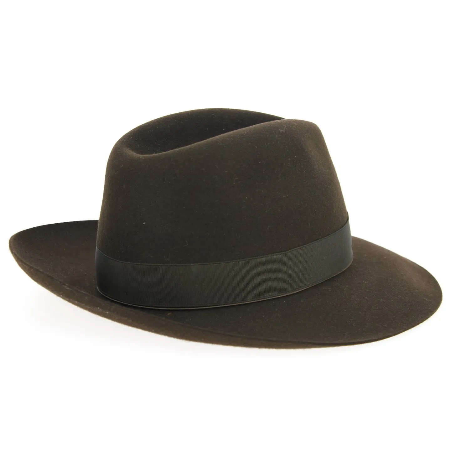 Chapeau Umberto Feutre Poil Marron- Borsalino  Reference : 10843 | Chapellerie Traclet