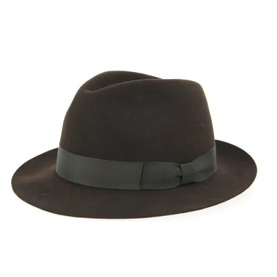 Borsalino Vanzina Brown Fur Felt Hat Reference: 10844 | Traclet Hat Shop