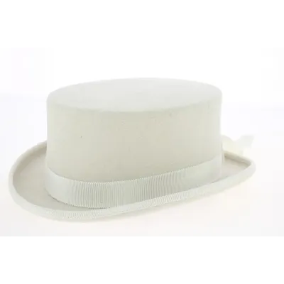Beige Semi-Top Hat Reference: 3433 | Traclet Hat Shop