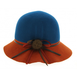 Small Firenze felt wide-brimmed hat