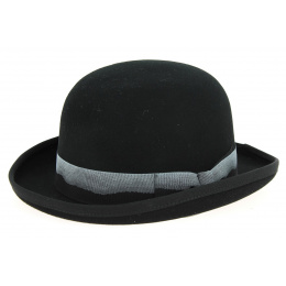 Black Wool Felt Derby Hat - Hatland