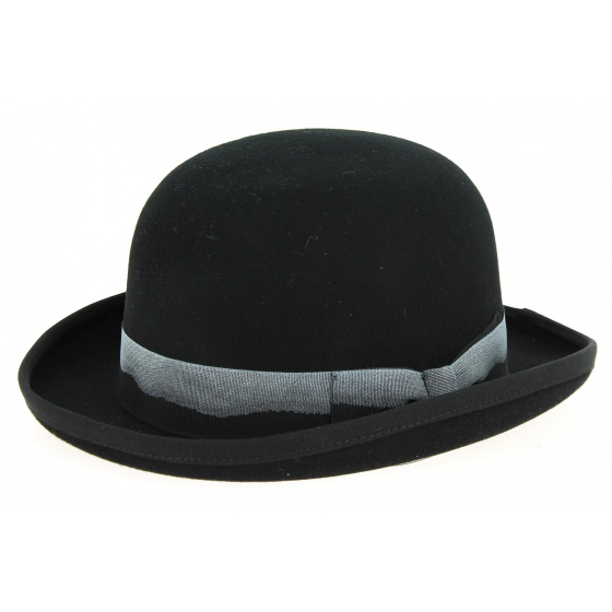 Black Wool Felt Derby Hat - Hatland