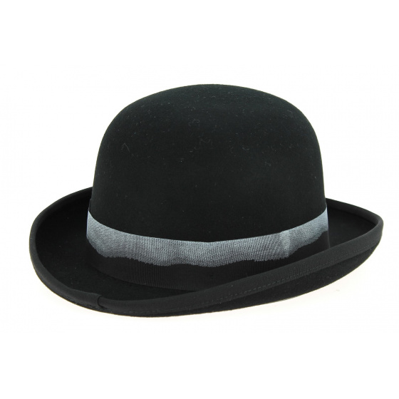 Black Wool Felt Derby Hat - Hatland
