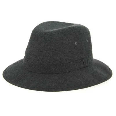 Chapeau Safari Chambray Noir Coton- Crambes Reference : 10851 | Chapellerie Traclet