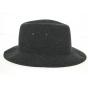 Black Chambray Cotton Safari Hat - Crambes