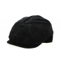 Black Cotton Velvet 8-Panel Arnold Cap - Traclet
