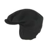Black Wool Flat Cap with Ear Flaps - Traclet Reference: 10858 | Traclet Hat Shop